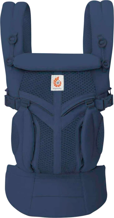 Ergobaby Carrier Omni 360 Cool Air Mesh Babytrage midnight blue (EBCS360PMIDBLU)