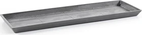 Ecopots Bruges Blumentopfuntersetzer rechteckig 47.5x19.5cm grey