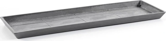 Ecopots Bruges Blumentopfuntersetzer rechteckig 47.5x19.5cm grey