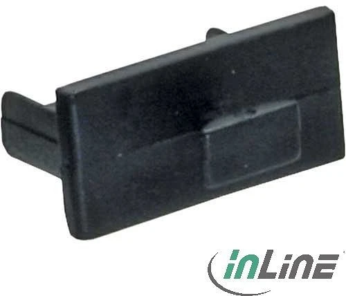InLine Staubschutz für USB A Buchse, schwarz, 50 Stück