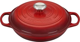 Le Creuset Gourmet-Profitopf Bräter aus Gusseisen rund 26cm 2.2l kirschrot