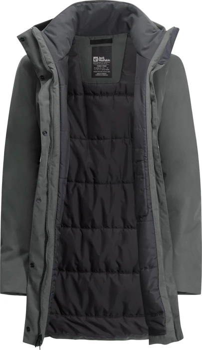 Jack Wolfskin Salier Funktionsmantel slate green (Damen)
