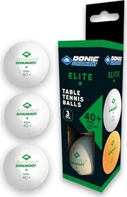 Donic Schildkröt 1-Stern Elite Poly 40+ Tischtennisbälle, 3 Stück