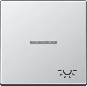 Jung Serie A Wippe mit Symbol Licht, aluminium