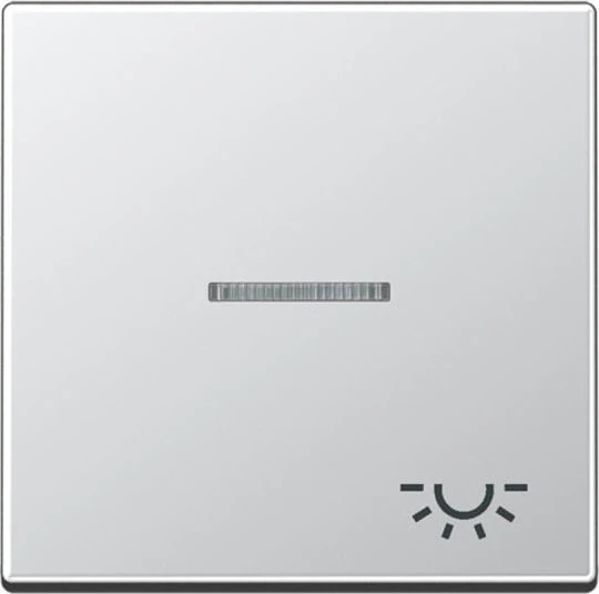 Jung Serie A Wippe mit Symbol Licht, aluminium