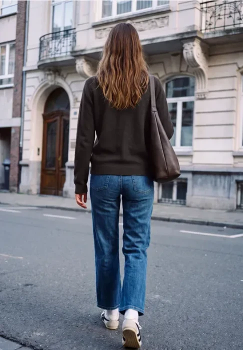 Street One Cardigan mit Rundhals Jacke charred brown mel. (Damen)