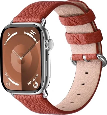 Fullmosa Lederarmband für Apple Watch 42mm/44mm braun