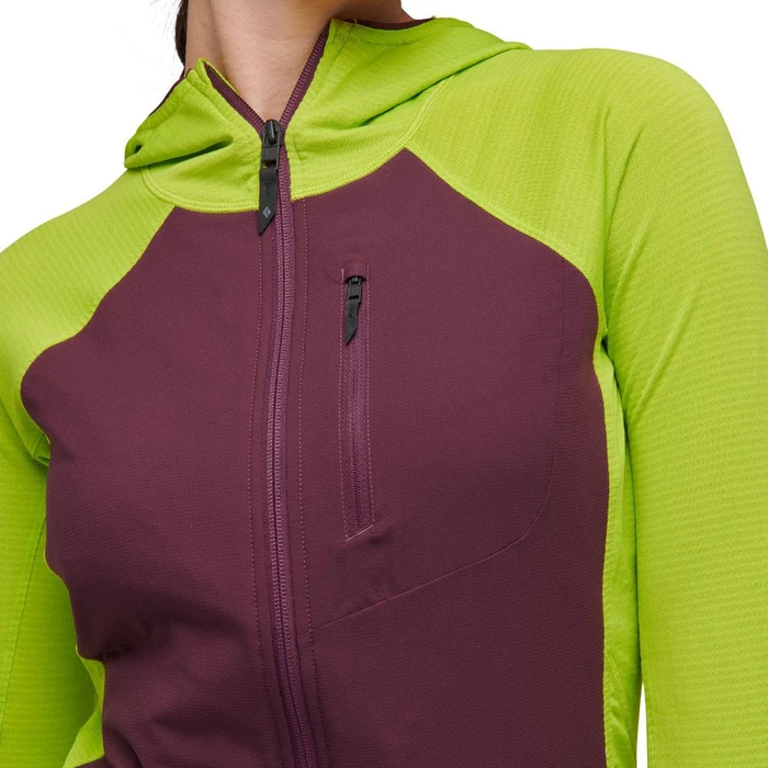 Black Diamond CoEfficient LT Hybrid Hoody Funktionsjacke aloe/blackberry (Damen)