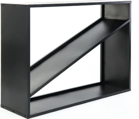 Westmann Kaminholzregal 115x35x80cm schwarz