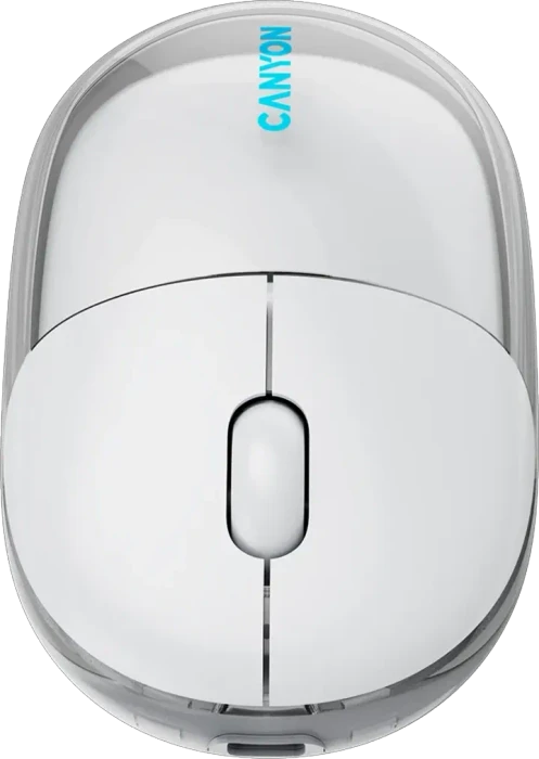 Canyon OnClick 24 Dual-Mode Wireless Mouse weiß, USB/Bluetooth