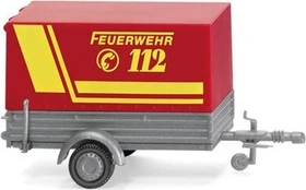 Wiking Modern Edition Feuerwehr Pkw-Anhänger