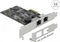 DeLOCK 2.5G LAN-Adapter, 2x RJ-45, PCIe 2.1 x2 Vorschaubild