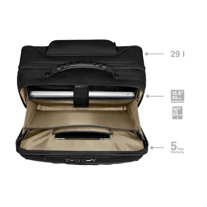 Wenger Legacy Black Series 15.6" Laptop-Tasche mit Rollen, schwarz