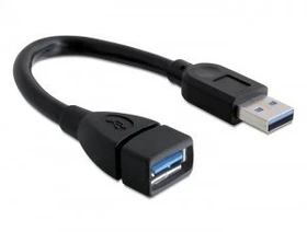 DeLOCK USB-A 3.0 Verlängerungskabel, 0.15m (82776)