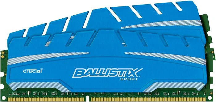 Crucial Ballistix Sport XT UDIMM 8GB Kit, DDR3-1600, CL9-9-9-24, 1R