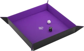 Gamegenic Magnetic Dice Tray Square schwarz/violett