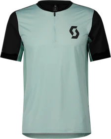 Scott Vertic Zip Trikot kurzarm mineral green/black (Herren)