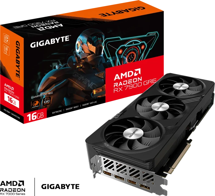 GIGABYTE Radeon RX 7900 GRE Gaming OC 16G, 16GB GDDR6, 2x HDMI, 2x DP