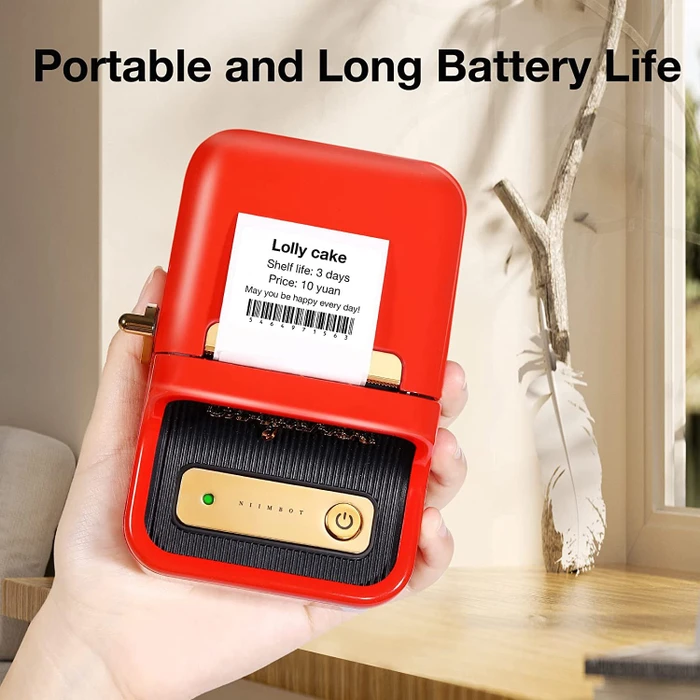 Niimbot B21 Wireless Label Printer, rot