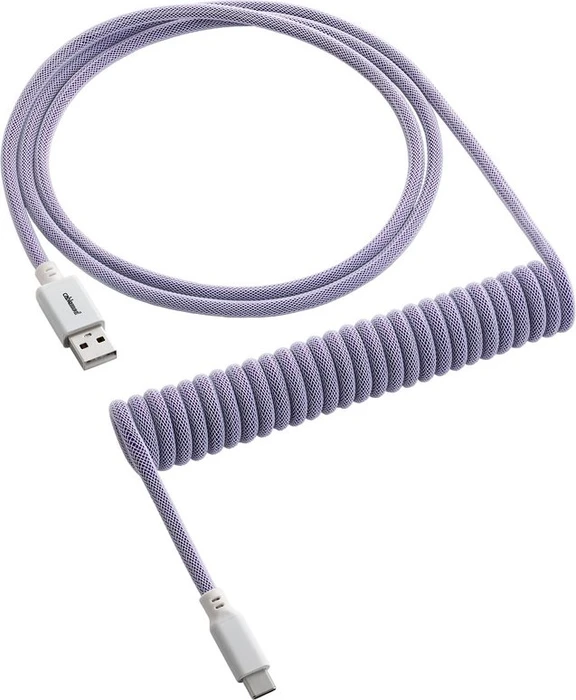 CableMod Classic Coiled Keyboard Cable USB Micro-B auf USB-A, Tastaturkabel (Spiral-Textilkabel), 1.5m, Rum Raisin