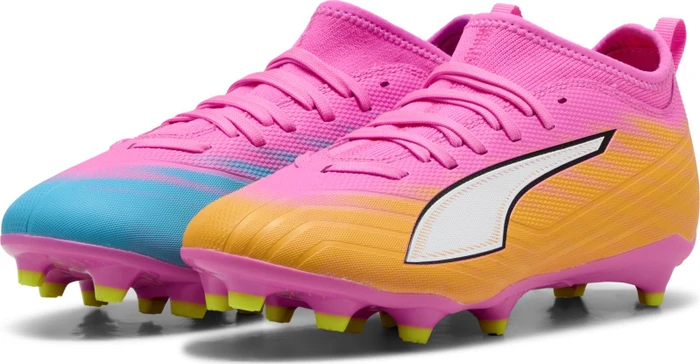 Puma Ultra 6 Match FG/AG poison pink/puma white/sun stream/bright aqua (Junior)