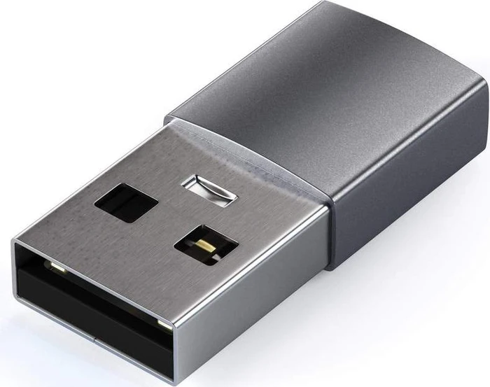 Satechi USB-A 3.0 [Stecker] auf USB-C 3.0 [Buchse] Adapter, space gray