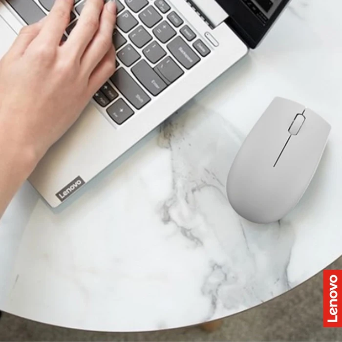 Lenovo 300 Wireless Compact Mouse Arctic Grey, USB