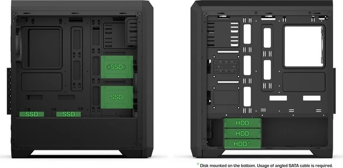 Endorfy SilentiumPC Regnum RG4T RGB Pure Black, Glasfenster