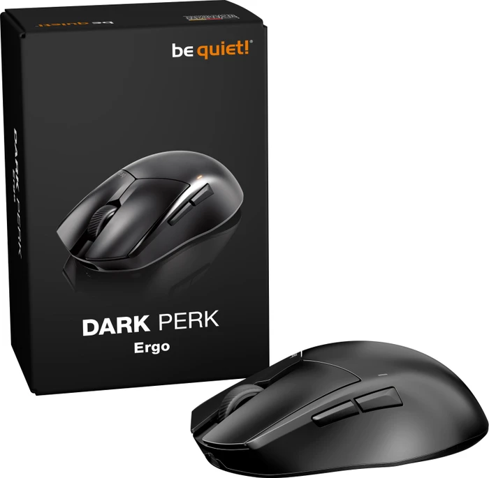 be quiet! Dark Perk Ergo Wireless Gaming Mouse, schwarz, USB