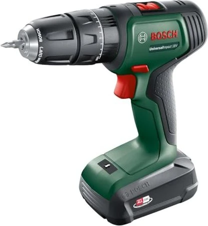 Bosch DIY UniversalImpact 18V Systembox Akku-Schlagbohrschrauber inkl. Koffer + 2 Akkus 1.5/2.5Ah + Zubehör