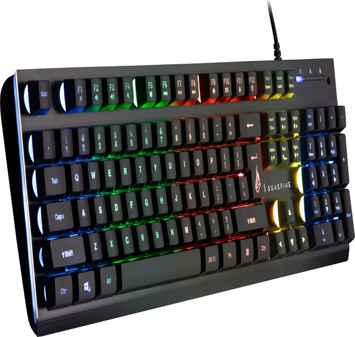 Verbatim SureFire KingPin X2 Gaming Keyboard, LEDs RGB, schwarz, USB, IT