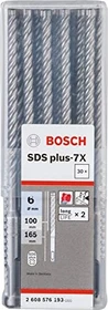 Bosch Professional SDS-plus-7X Hammerbohrer, 6x100x165mm, 30 Stück