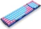 Mountain Mineral Keycap Set, Kunststoff (PBT) Double-Shot, rosa/blau, 113 Tasten (104+9), ANSI-US Vorschaubild