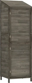 vidaXL Massivholz Geräteschrank 55x174cm anthrazit