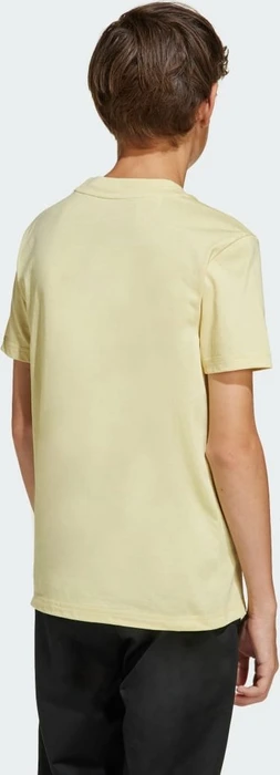 adidas Essentials T-Shirt kurzarm powder yellow/white (Junior)
