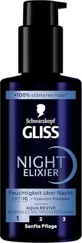 Schwarzkopf Gliss Aqua Revive Night Elixier Haarkur, 100ml