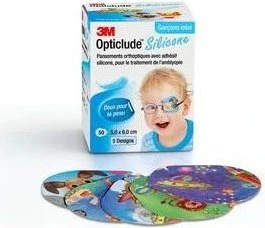 3M Opticlude Silicone Boys mini,    50 Stück