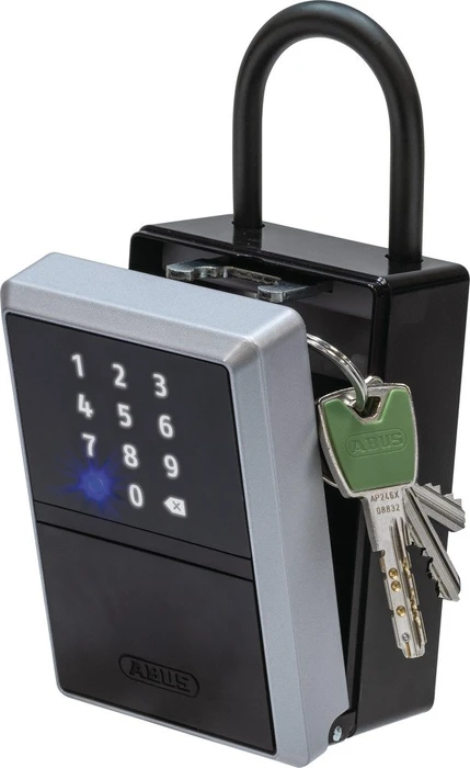 ABUS KeyGarage 797 Smart Bluetooth mit Bügel Schlüsselkasten Bluetooth, schwarz/silber