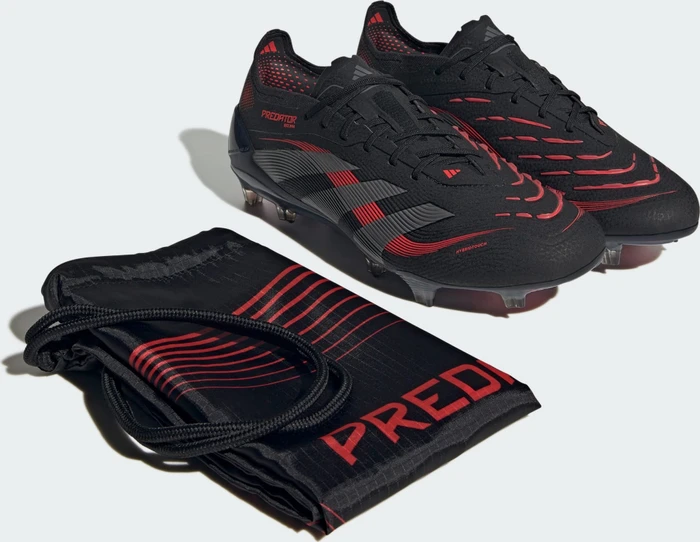 adidas Predator Elite FG core black/grey four/lucid red