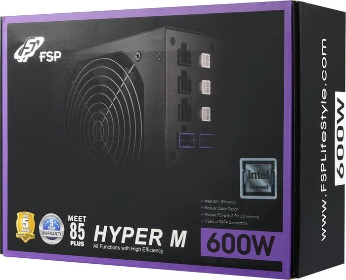 FSP Hyper M 600W, ATX 2.31