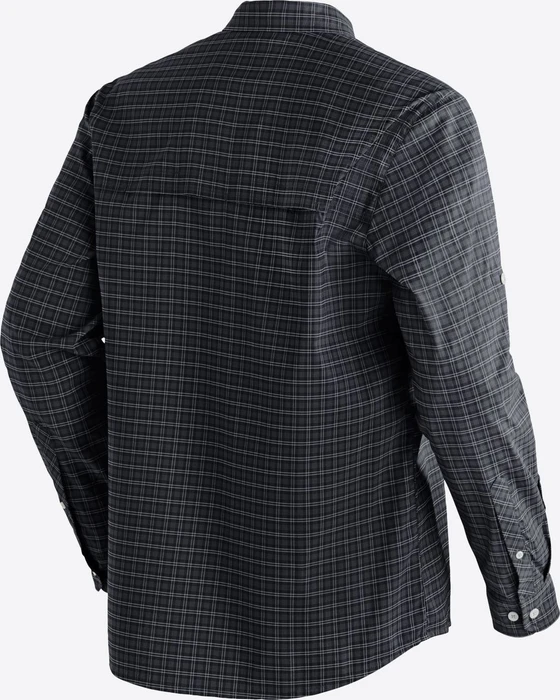 Maier Sports Mats Hemd langarm grey check (Herren)