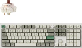 Keychron Q6 Max, Shell White, LEDs RGB, hot-swap, Gateron Jupiter BROWN, USB/Bluetooth, US