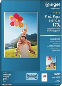 Sigel Photo Paper Everyday Inkjetpapier hochglänzend weiß, A4, 170g/m², 100 Blatt