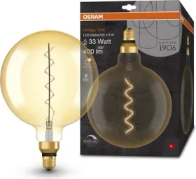 Osram Ledvance Filament LED Vintage 1906 Globe 200 4.8W/822 E27 DIM