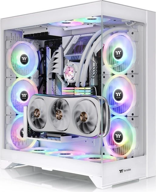 Thermaltake CTE E600 MX Snow, weiß, Glasfenster