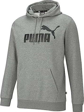 Puma Essentials Big Logo Hoodie medium grey heather (Herren)