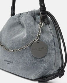 Liebeskind Berlin Denim Lya II Hobo S Umhängetasche blassblau