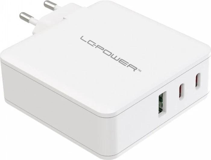 LC-Power USB-GaN-Ladegerät mit 65W Ausgangsleistung weiß