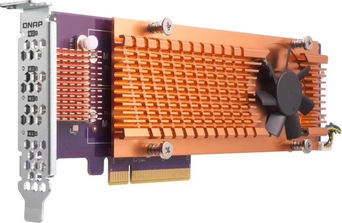 QNAP QM2 Expansion Card, 2x M.2 SATA, PCIe 2.0 x2, Lüfter rückseitig