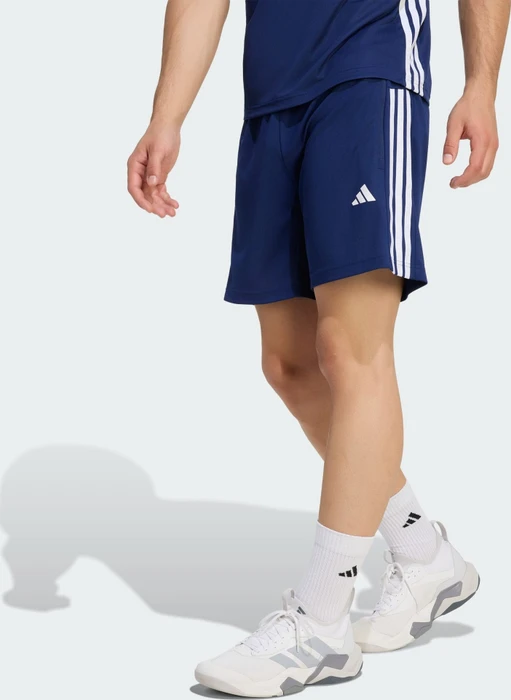adidas Workout Essentials Base 3 Stripes Hose kurz dark blue/white (Herren)